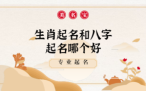 生肖起名和八字起名哪個(gè)好