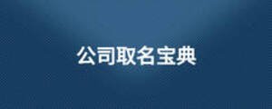 公司取名寶典