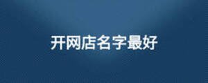 開網店名字最好