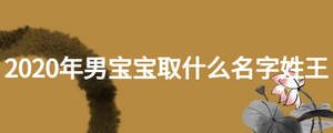 2020年男寶寶取什么名字姓王