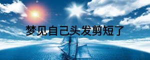 夢見自己頭發(fā)剪短了