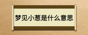 夢(mèng)見小蔥是什么意思