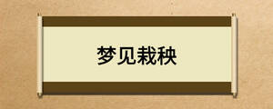 夢(mèng)見(jiàn)栽秧